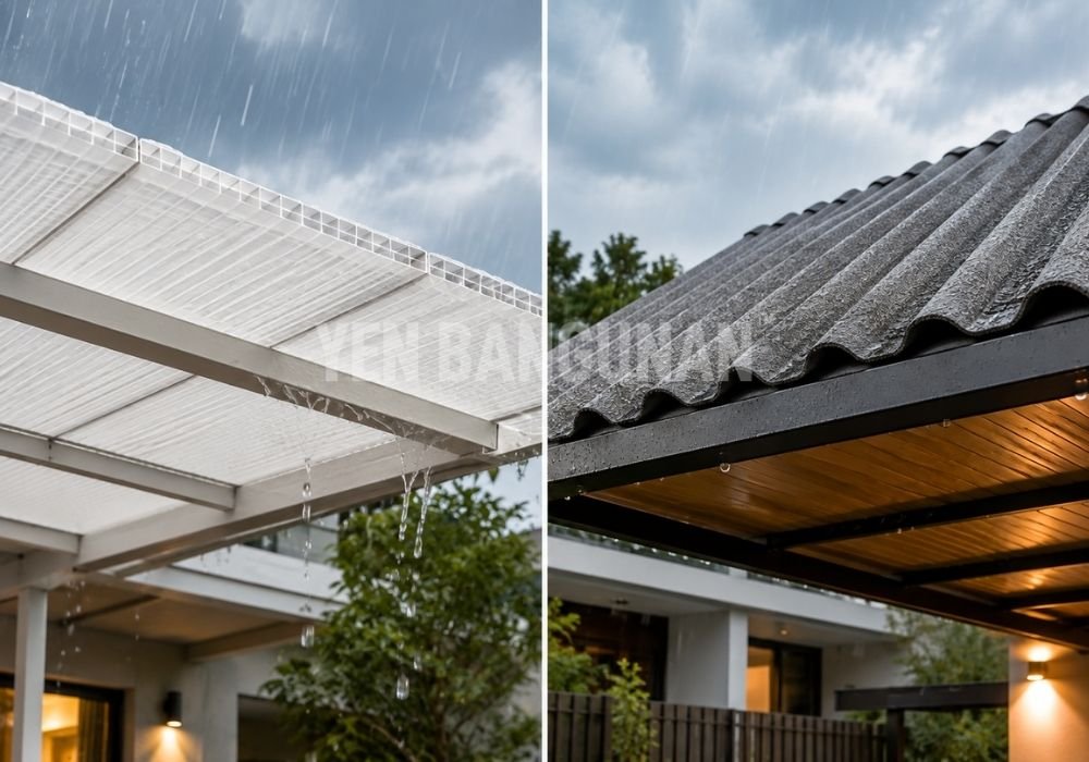Atap UPVC vs Spandek Pasir: Mana yang Lebih Redam Suara Hujan?