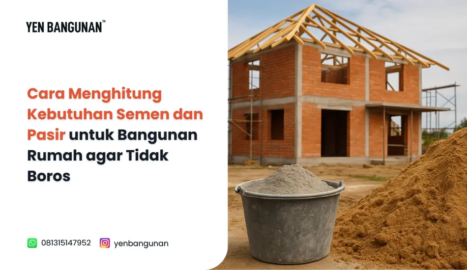 Cara Menghitung Kebutuhan Semen dan Pasir untuk Bangunan Rumah agar Tidak Boros!