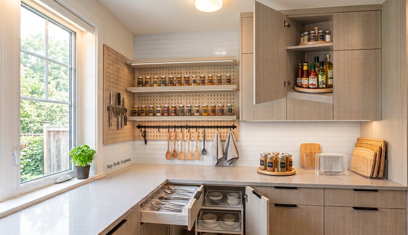 5 Cara Menata Dapur Kecil Minimalis Agar Tetap Rapi, Clean, dan Fungsional