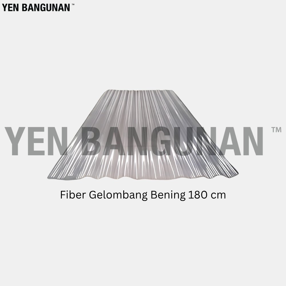 Fiber Gelombang Bening 180 cm