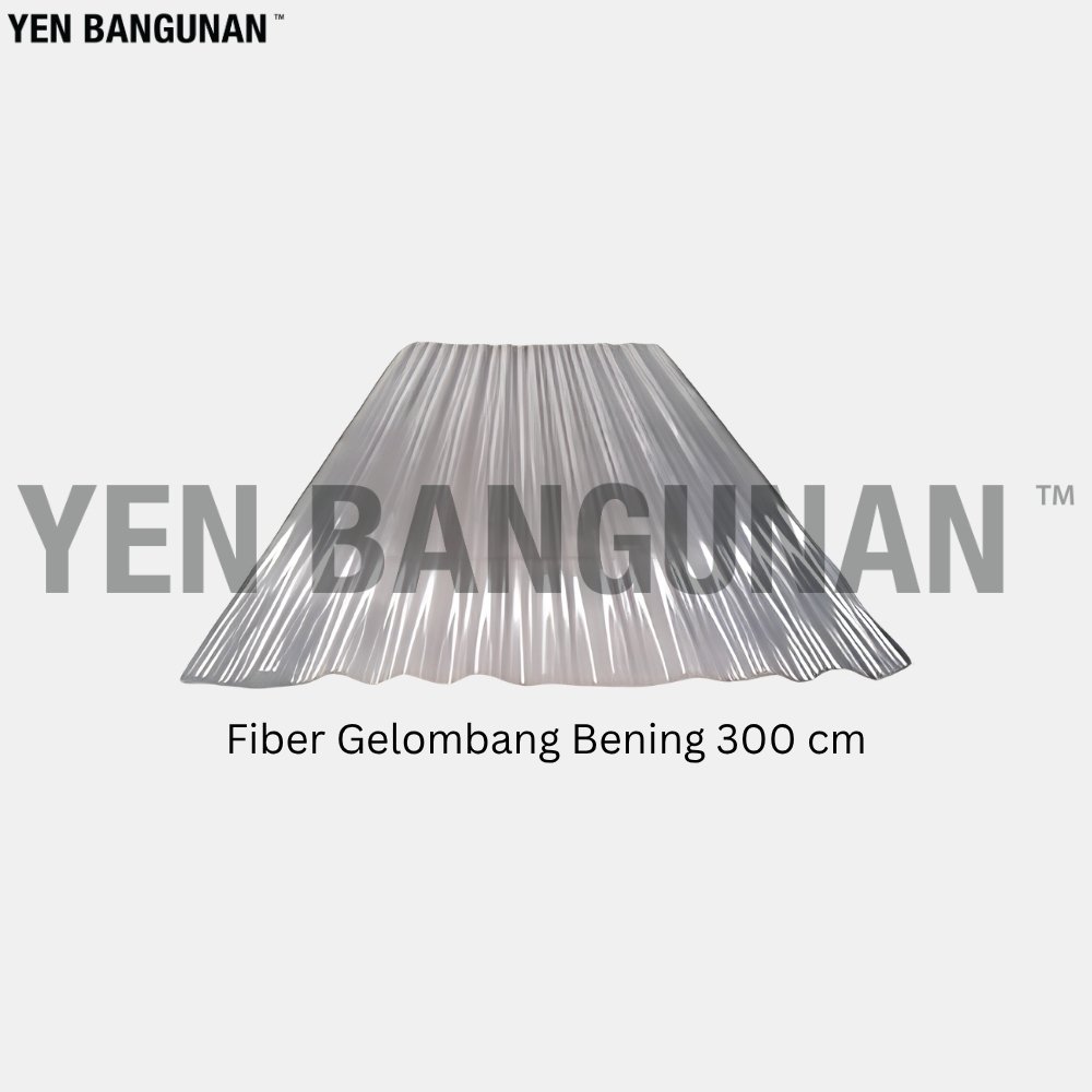 Fiber Gelombang Bening 300 cm