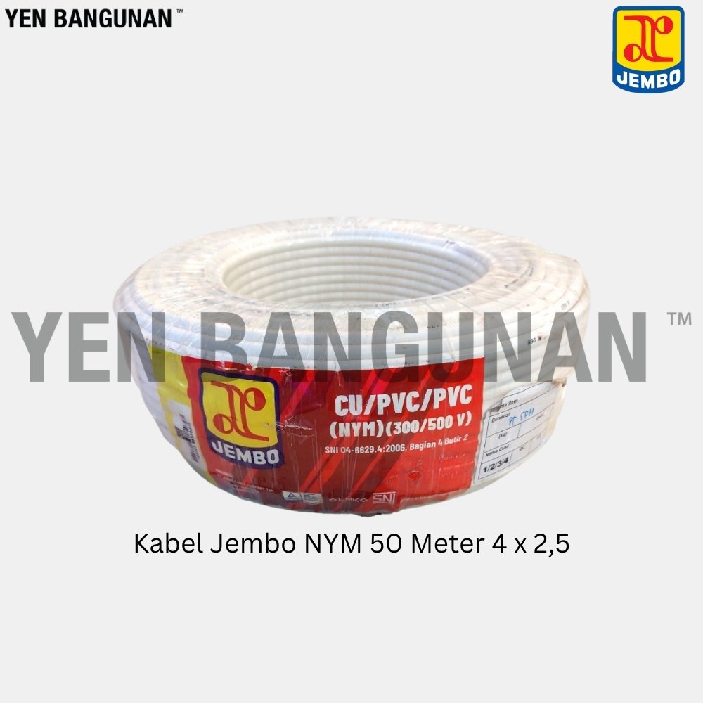 Kabel Jembo NYM 50 Meter 4 x 2,5