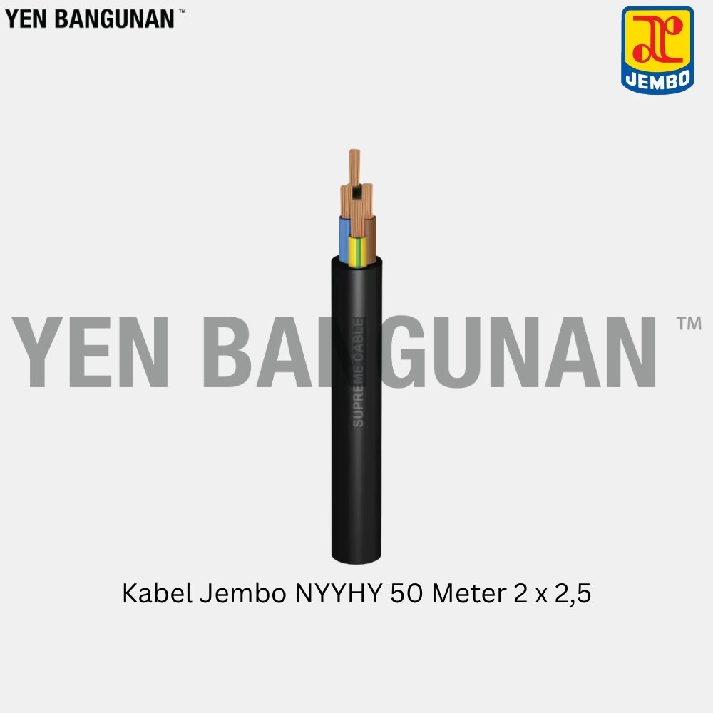 Kabel Jembo NYYHY 50 Meter 2 x 2,5