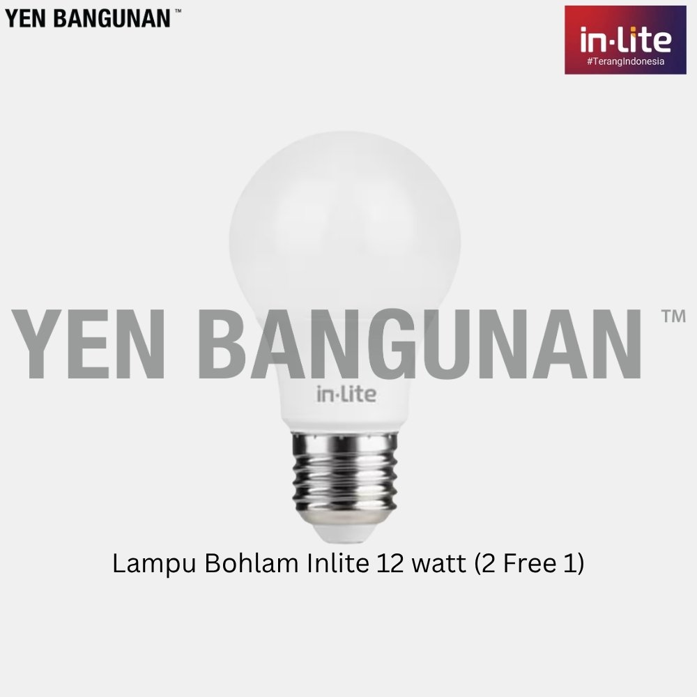Lampu Bohlam 12 Watt (2 Free 1) (INLite)