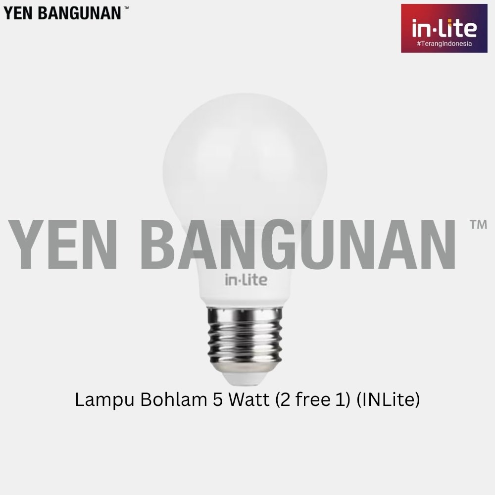 Lampu Bohlam 5 Watt (2 free 1) (INLite)