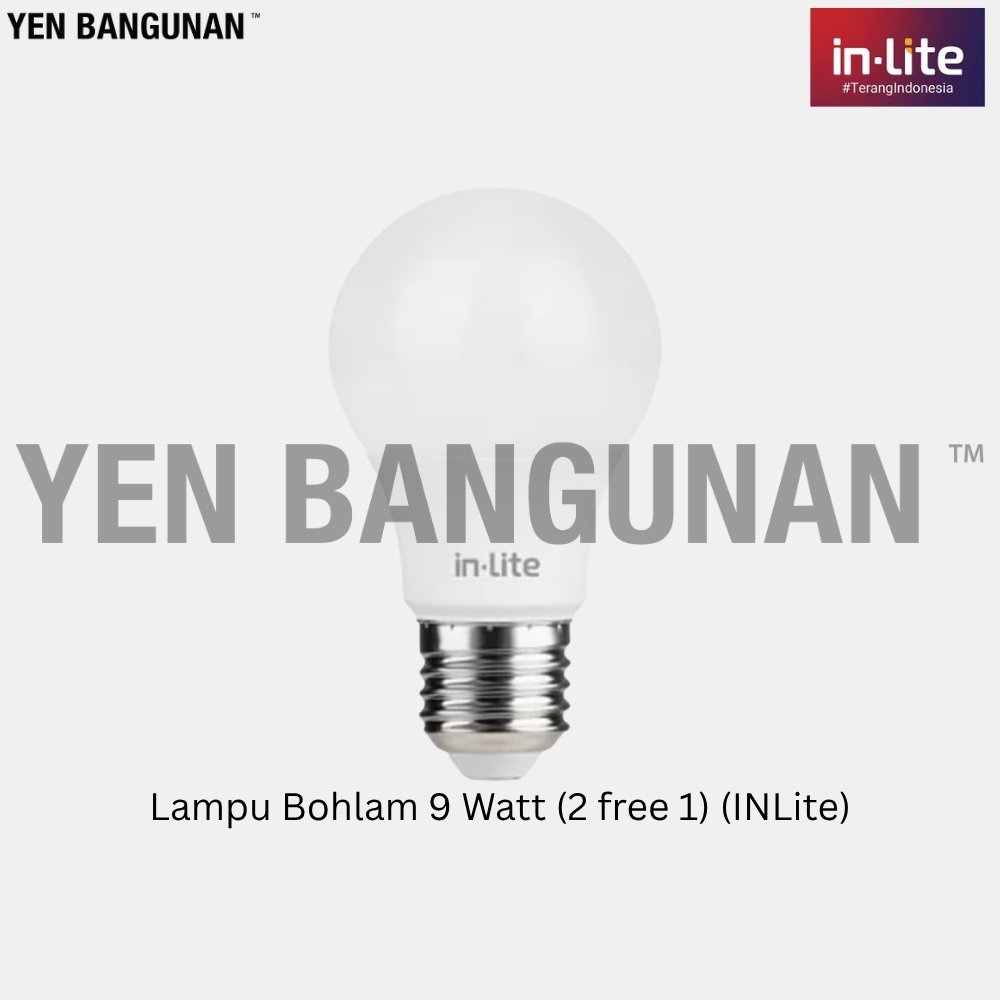 Lampu Bohlam 9 Watt (2 free 1) (INLite)