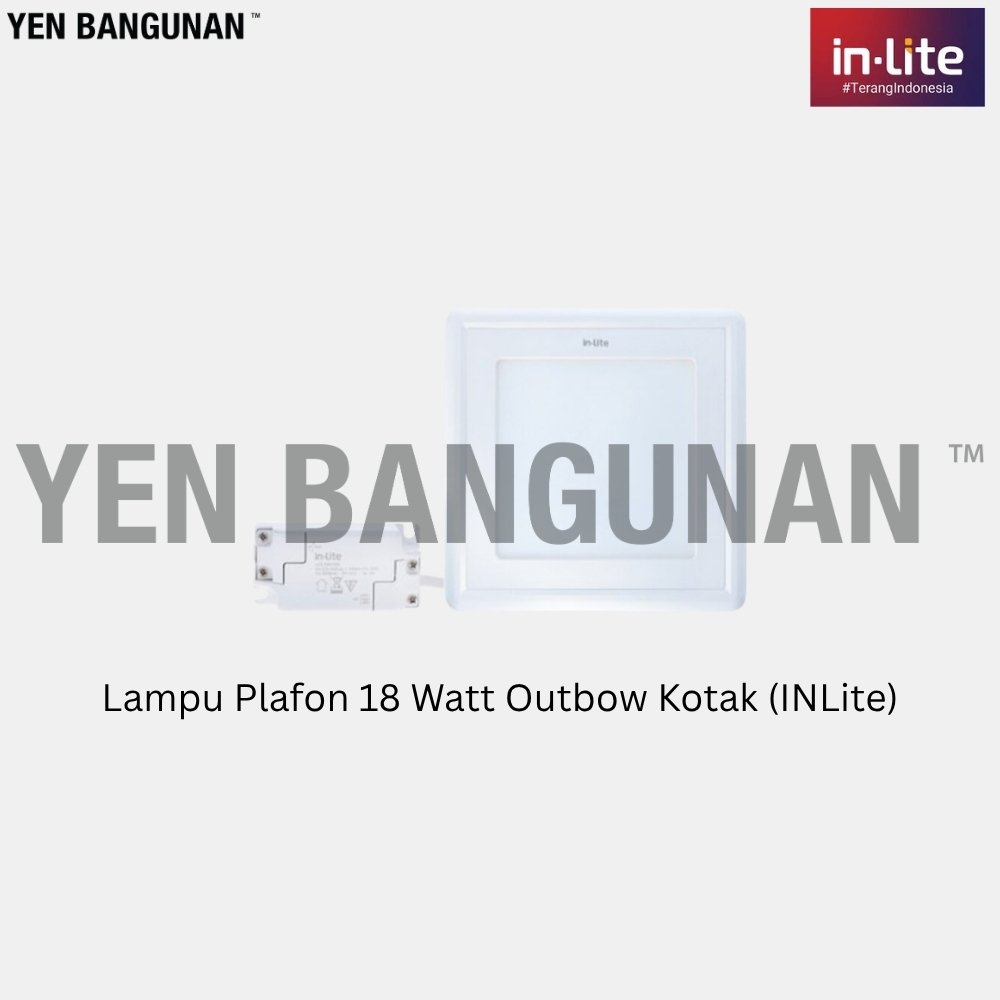 Lampu Plafon 18 Watt Outbow Kotak (INLite)