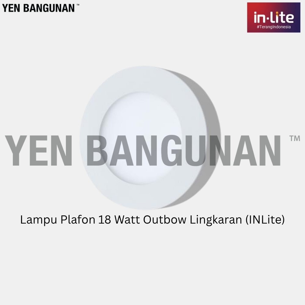 Lampu Plafon 18 Watt Outbow Lingkaran (INLite)