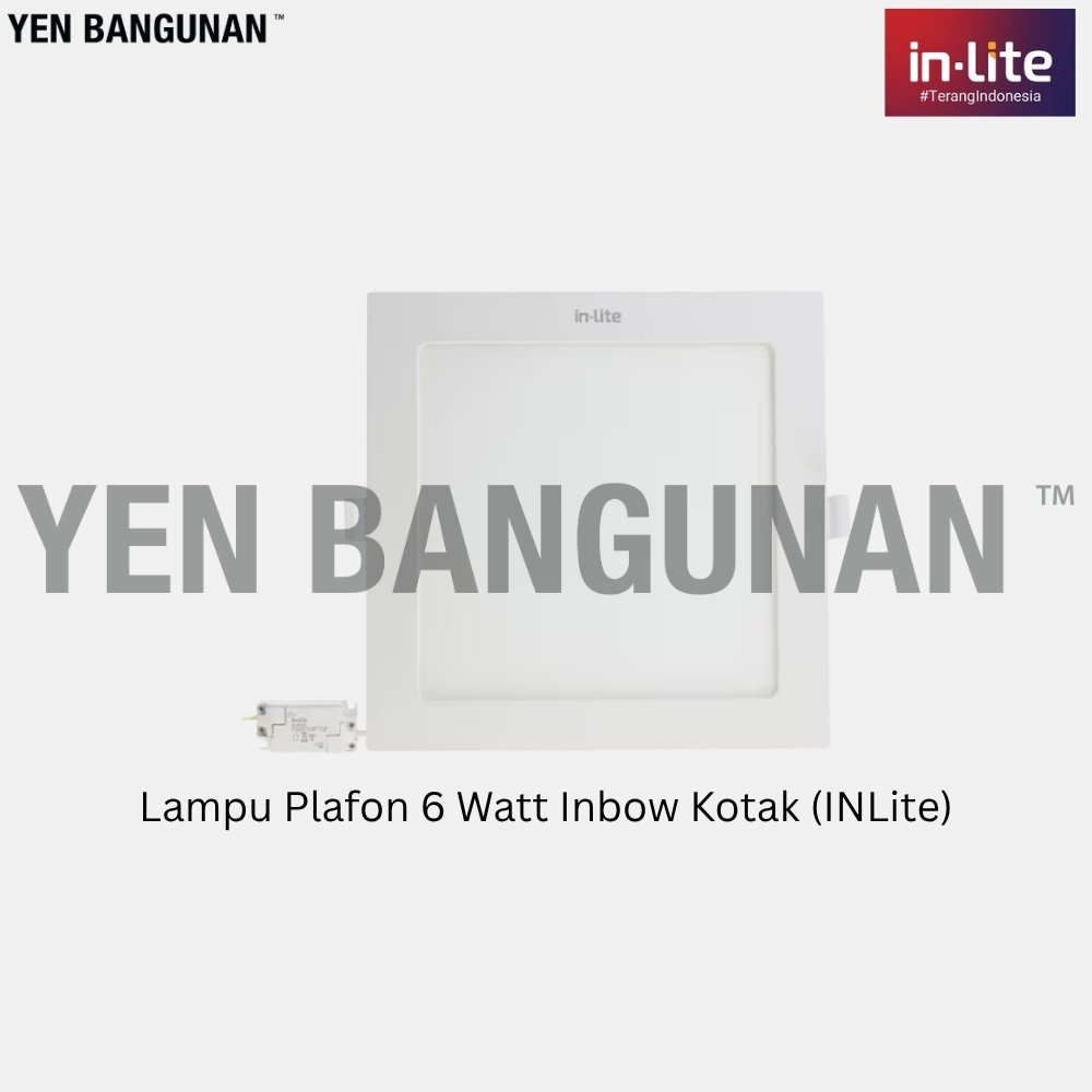 Lampu Plafon 6 Watt Inbow Kotak (INLite)