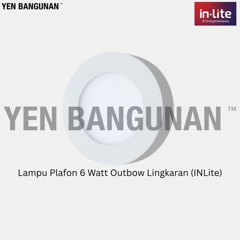 Lampu Plafon 6 Watt Outbow Lingkaran (INLite)