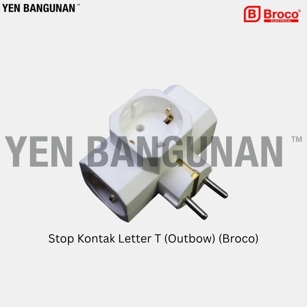 Stop Kontak Letter T (Outbow) (Broco)