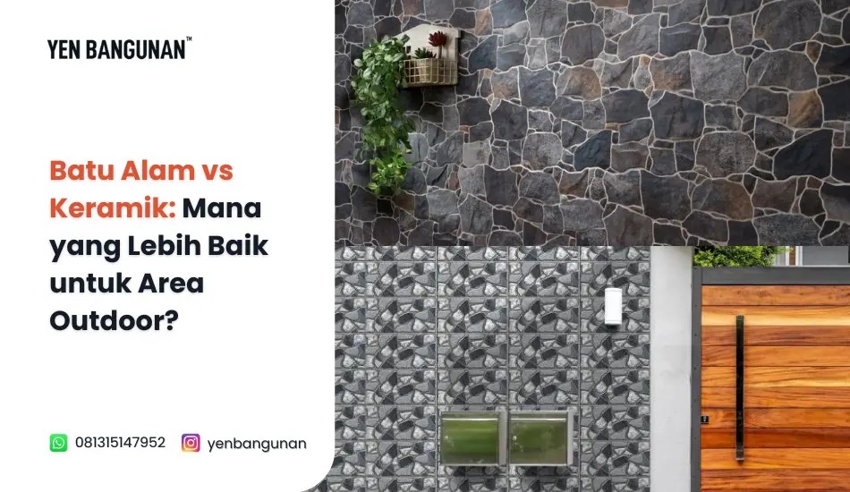 Batu Alam vs Keramik: Mana yang Lebih Baik untuk Area&nbsp;Outdoor?