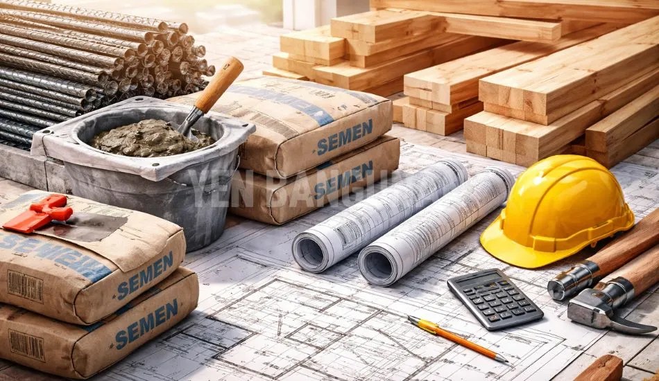 Cara Menghitung Kebutuhan Besi, Semen, dan Kayu untuk Proyek&nbsp;Rumah